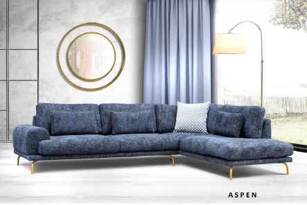 Aspen γωνιακός καναπές