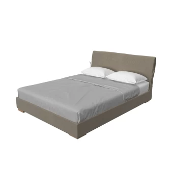 CUTE Ντυμένο κρεβάτι Modeco με μαξιλάρα διπλό