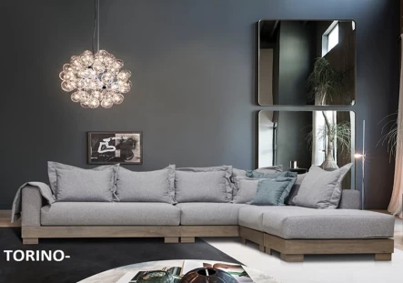 Torino γωνιακός πολυμορφικός καναπές 